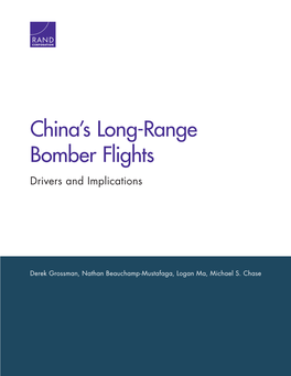 China's Long-Range Bomber Flights