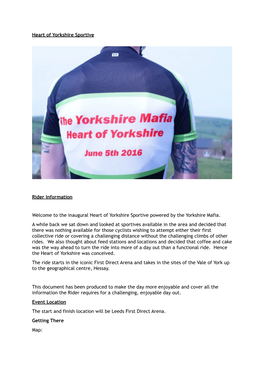 Heart of Yorkshire Sportive