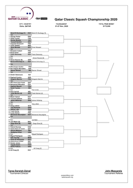 Qatar Classic Squash Championship 2020