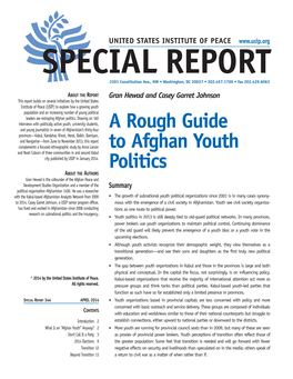 A Rough Guide to Afghan Youth Politics