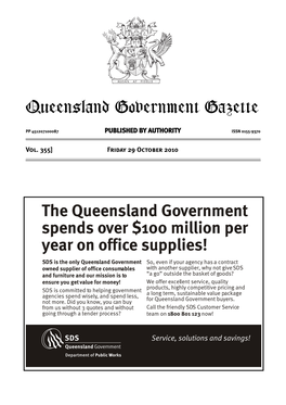 The Queensland Government Spends Over $100 Million Per Year on Office Supplies!