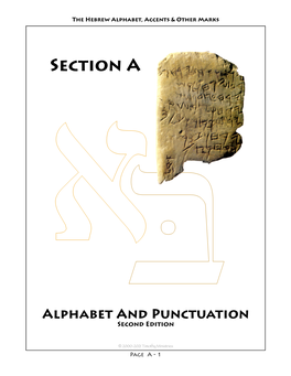 Section A: Hebrew Alphabet and Punctuation