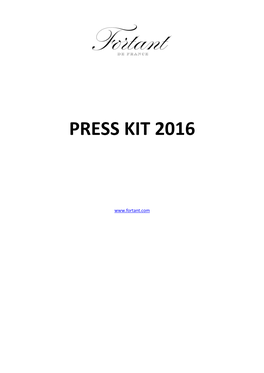 Press Kit 2016