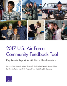 Key Results Report for Air Force Headquarters