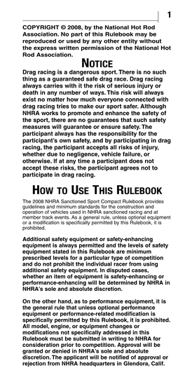 Notice How to Use This Rulebook