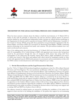 31 March Elections Report IHD May 2019