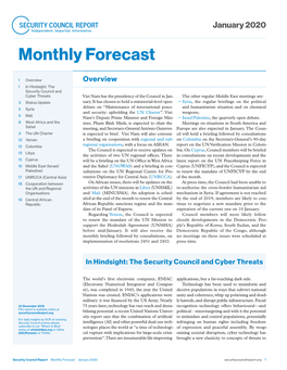 Monthly Forecast