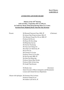 Board Minutes AAB/4/2011-12 ANTIQUITIES ADVISORY BOARD