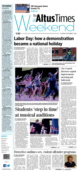 Students 'Step in Time' at Musical Auditions