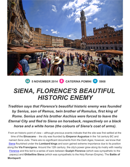 Siena, Florence's Beautiful Historic Enemy