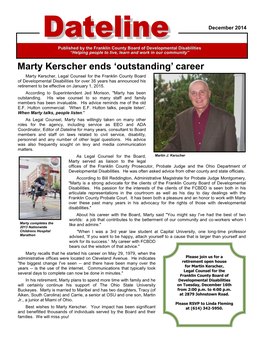 Marty Kerscher Ends 'Outstanding' Career
