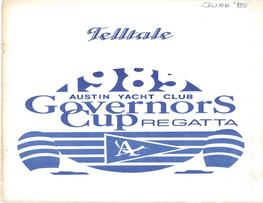 ~U REGATTA AUSTINYACHT CLUB 5906 Beacon Drive Austin, Texas 78734