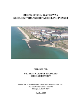 Burns Ditch/Waterway Sediment Transport Modeling