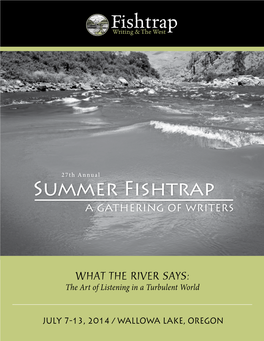 Summer Fishtrap a Gathering of Writers