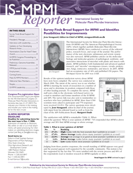 Reporter Molecular Plant-Microbe Interactions