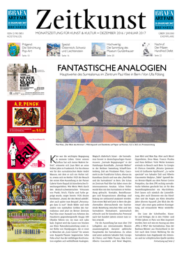 Fantastische Analogien Hauptwerke Des Surrealismus Im Zentrum Paul Klee in Bern / Von Ulla Fölsing