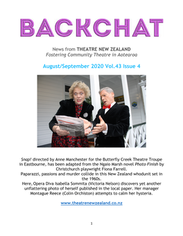 Backchat Volume 43-4 August 2020