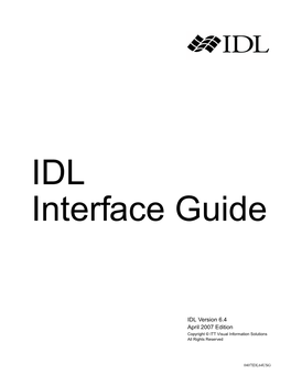 IDL Interface Guide