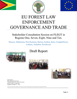 Eu Forest Law Enforcement Governance and Trade
