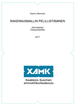 Rakennusmallin Pelillistäminen