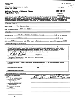 National Register of Historic Places Continuation Sheet