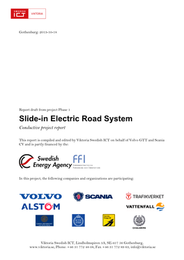 Slide-In Electric Road System Conductive Project Report