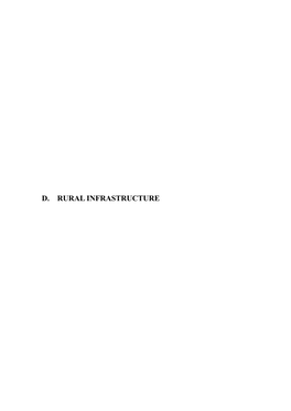 D. Rural Infrastructure