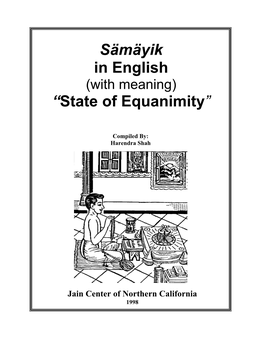 Sämäyik in English (With Meaning) “State of Equanimity”
