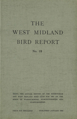 The West Midland Bird Report