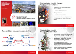 This Is Why the Swedish Transport Administration Was Formed New