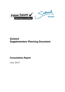 Dulwich Supplementary Planning Document (SPD)