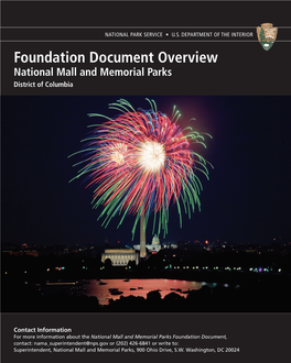 National Mall and Memorial Parks Foundation Document Overview