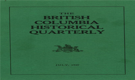 British Columbia Historical Quarterly 4