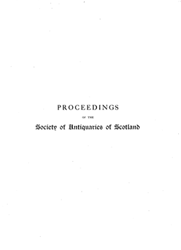Society of Hntiquanes of Scotlanb