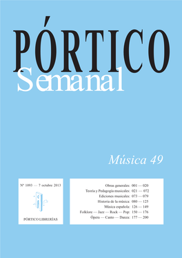 Portico Semanal 1093 Musica 49