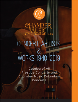 Concert Artists & Works 1948-2019
