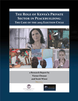 The Role of Kenya's Private Sector in Peacebuilding