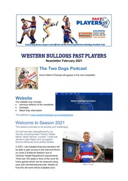 The Two Dogs Podcast Website Welcome to Season 2021