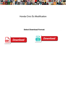 Honda Civic Es Modification
