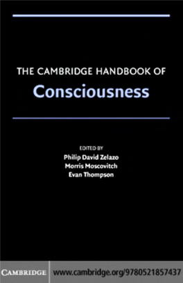 The Cambridge Handbook of Consciousness