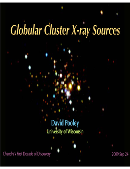 Globular Cluster X-Ray Sources