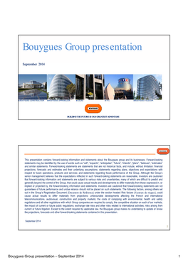 Bouygues Group Presentation