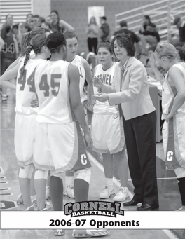 2006-07 Opponents 33 2006-07 WOMEN’S BASKETBALL 2006-07 OPPONENTS