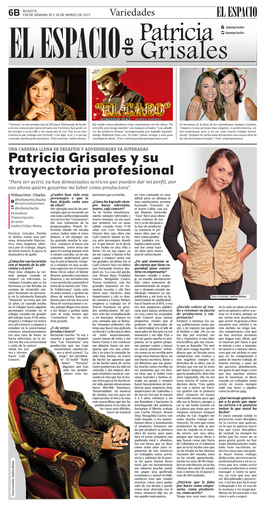 Patricia Grisales Y Su Trayectoria Profesional