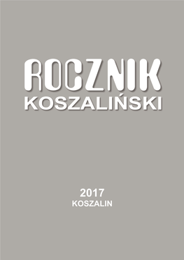 Rocznik Koszaliński Nr 45 (2017)