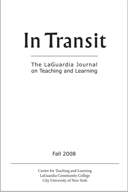 In Transit Vol 3 Fall 2008