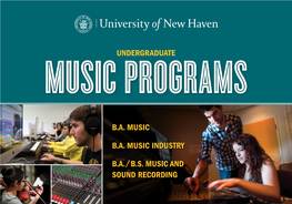 Undergraduate B.A. Music B.A. Music Industry B.A./B.S