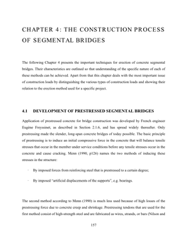 The Construction Process of Segmental Bridges