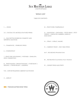 The Wine List