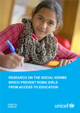 Research on the Social Norms Which Prevent Roma Girls from Access to Education